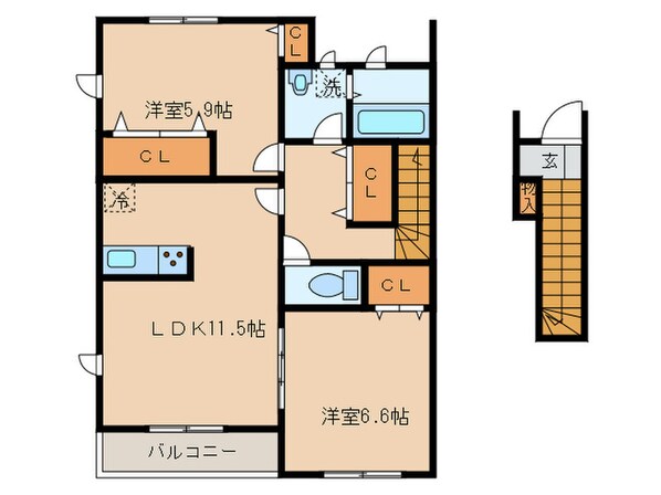 リーブル　グランKの物件間取画像